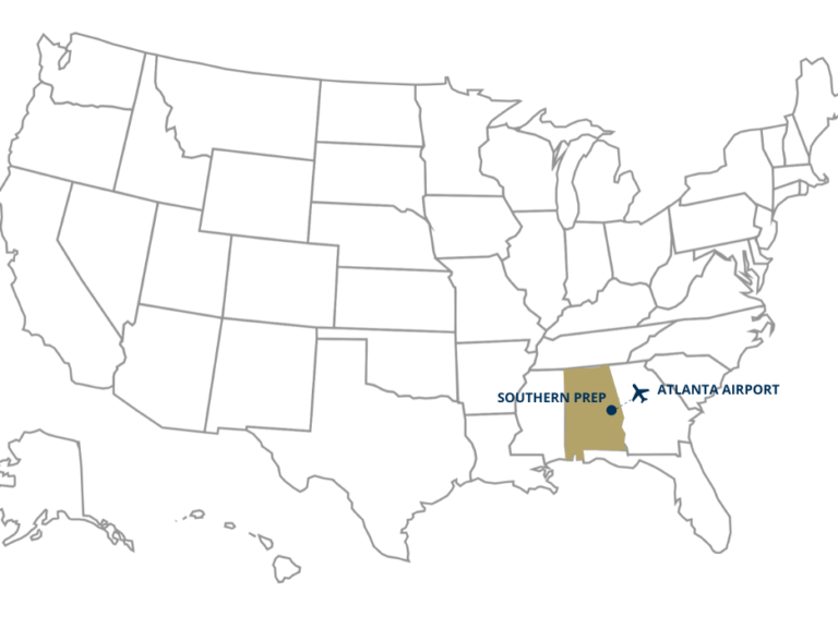 southern prep US map