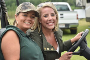 two smiling women